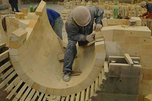 熱風(fēng)爐施工現(xiàn)場(chǎng)