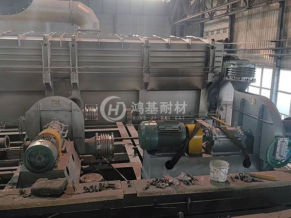 45噸雙室熔鋁爐爐門(mén)改造